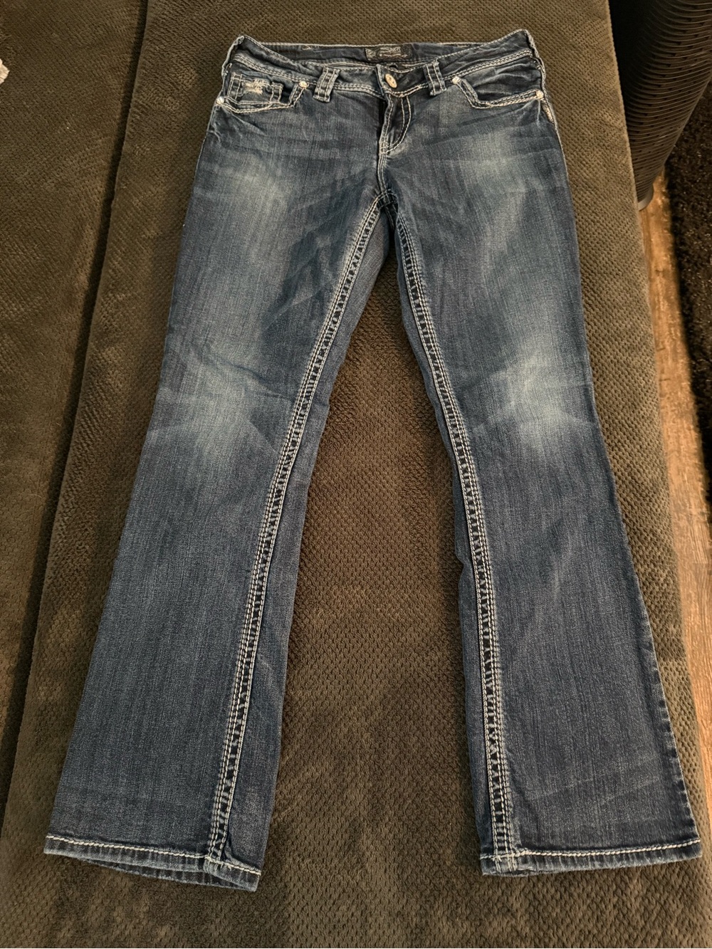 Silver Jeans Mid-Rise Women's Blue Denim Jeans